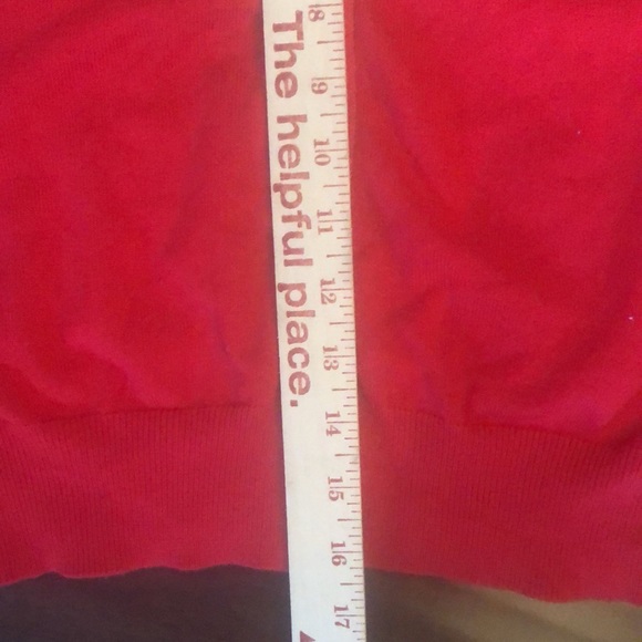 GRACE KARIN | Red Open Front Knit Cropped Bolero Shrug Cardigan Sweater - Picture 7 of 11